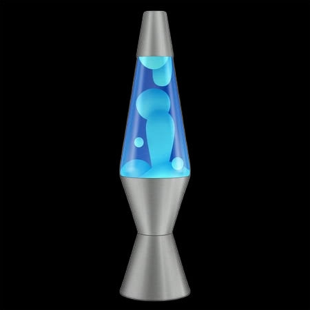 14.5" White/Blue Lava Lamp