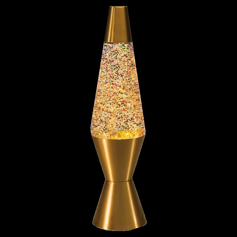 gold glitter lamp