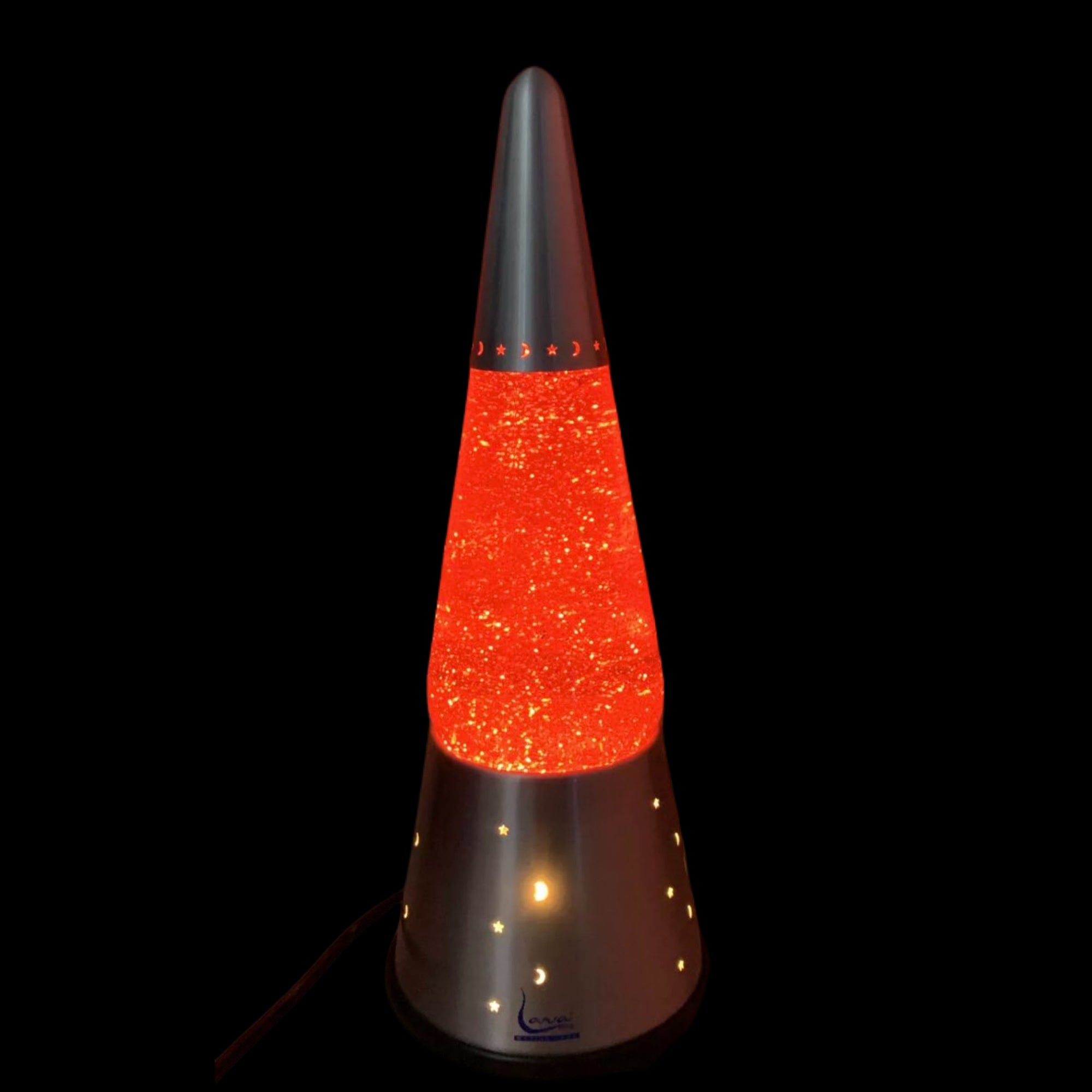 Red Wizard Glitter Lamp