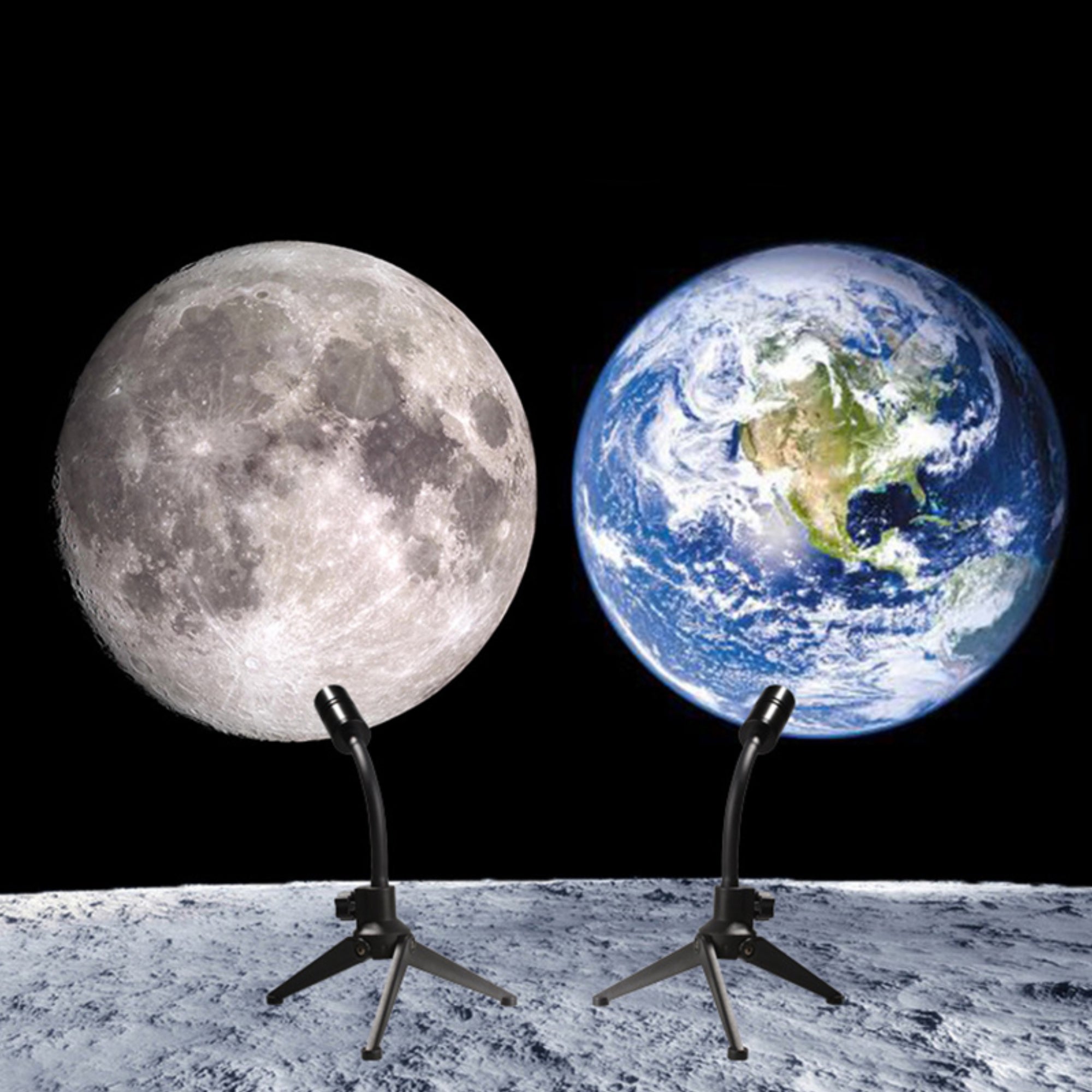 Earth & Moon Projector