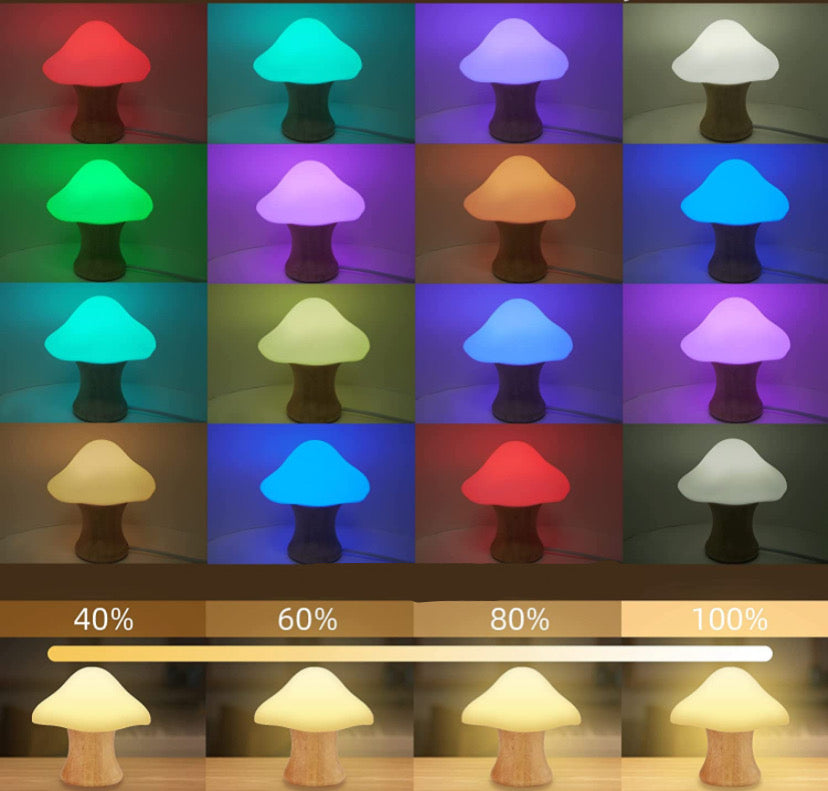 Color Changing Mushroom Lamp